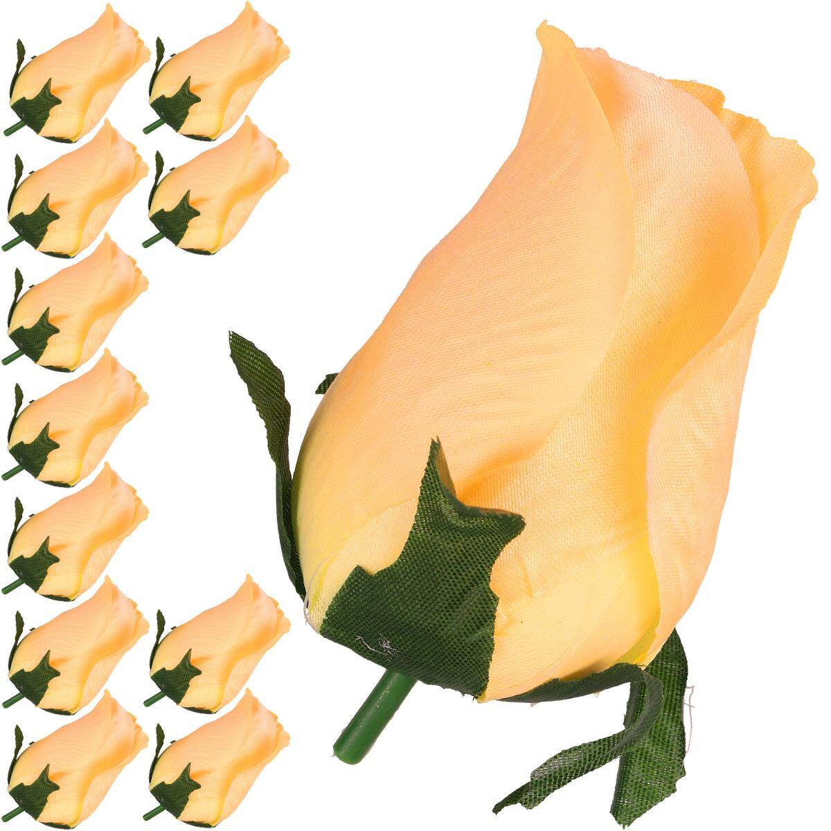 Kwiaty szt. główka pąk róża 9cm BUDYNIOW