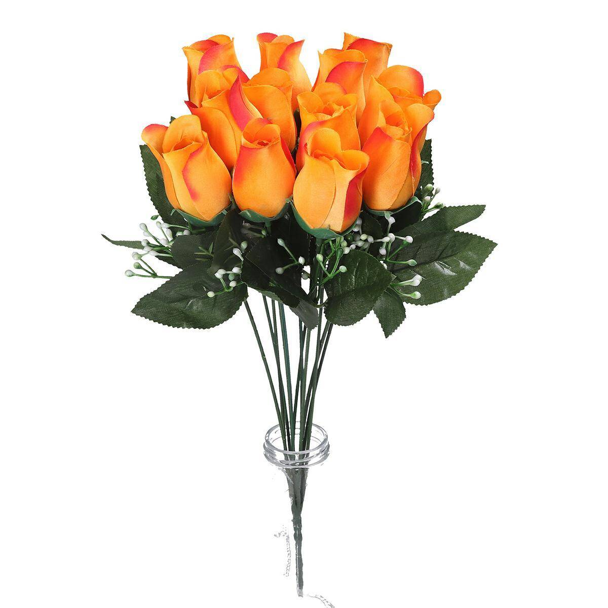 Bukiet róże 40cm 12 szt pomarańczowo róż (Zdjęcie 5)