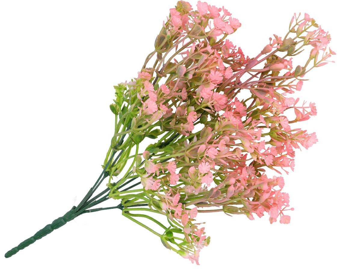 Sztuczna roślina drobnokwiatowa 35cm róż (Zdjęcie 2)