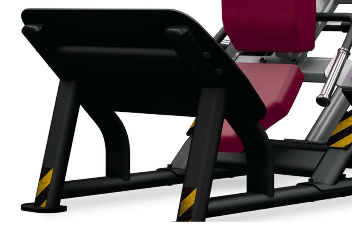 Maszyna półwolna do ćwiczeń mięśni nóg Hack Squat PL200 BH Fitness (Zdjęcie 3)