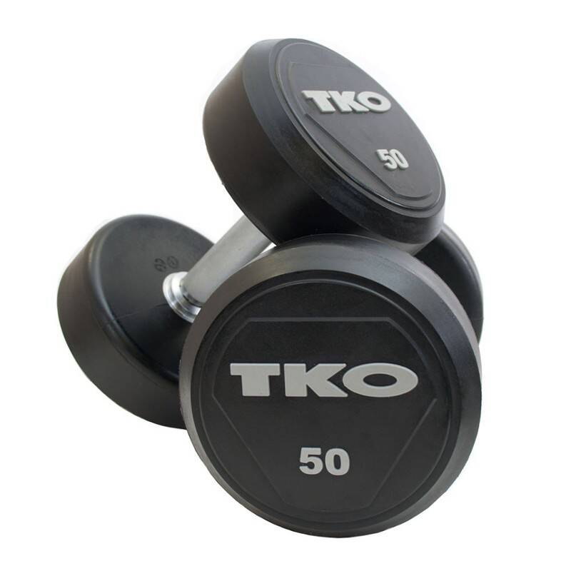 SOLID STEEL RUBBER DUMBBELL 48KG