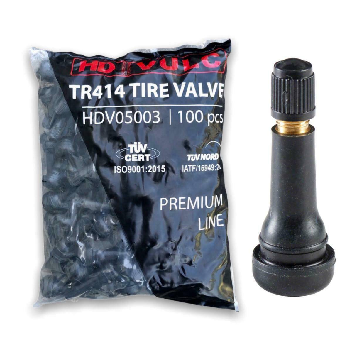 Snap-In tire valve TR414 HDVULC PREMIUM 