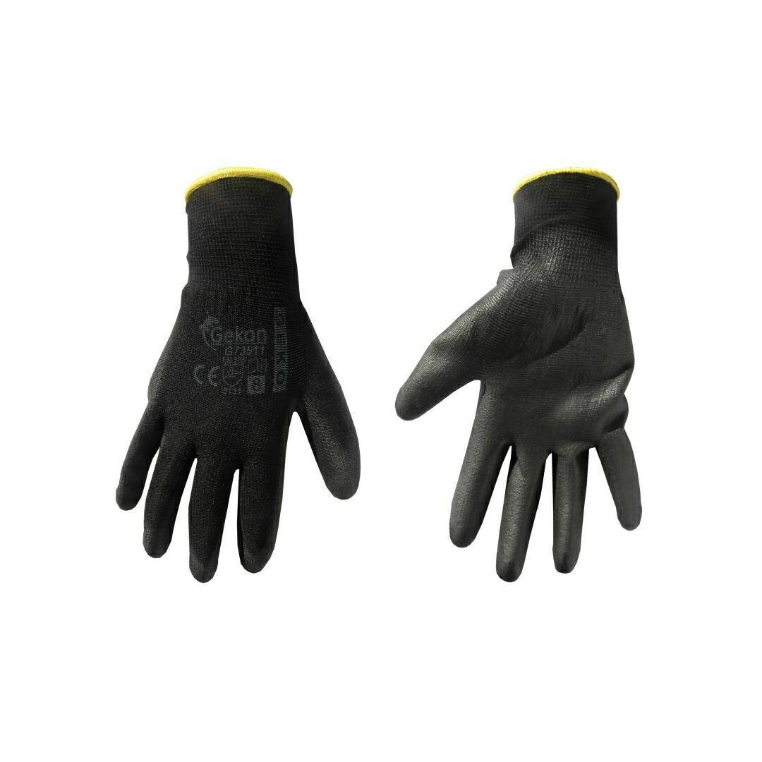 Rękawice robocze Geko czarne rozmiar 8