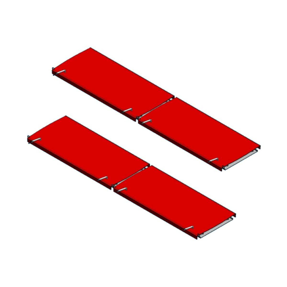 Rear Slipping Plates Set 1750x400x40 Fasep 3M326.2
