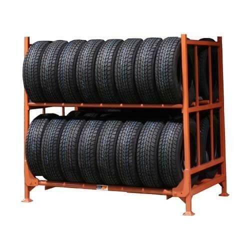 Folding & stacking tyre rack Martins MLTFD