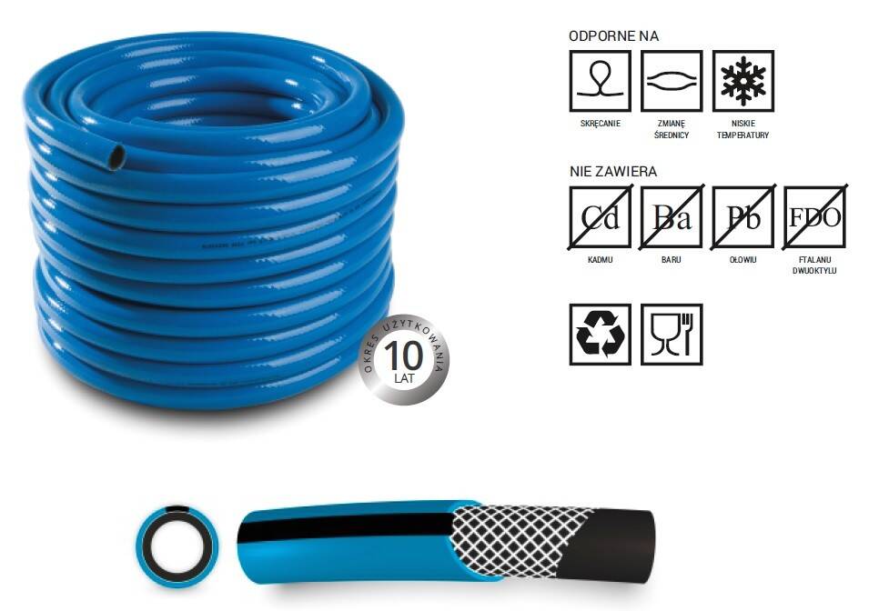Przewód sprężonego powietrza PROF 10mm | niebieski
