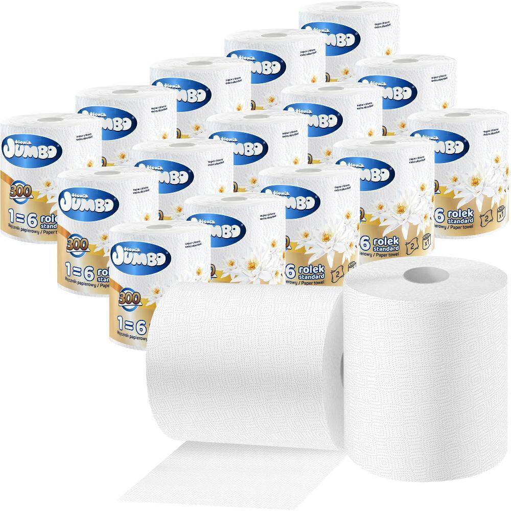 SŁONIK JUMBO RĘCZNIK PAPIEROWY x 15 szt