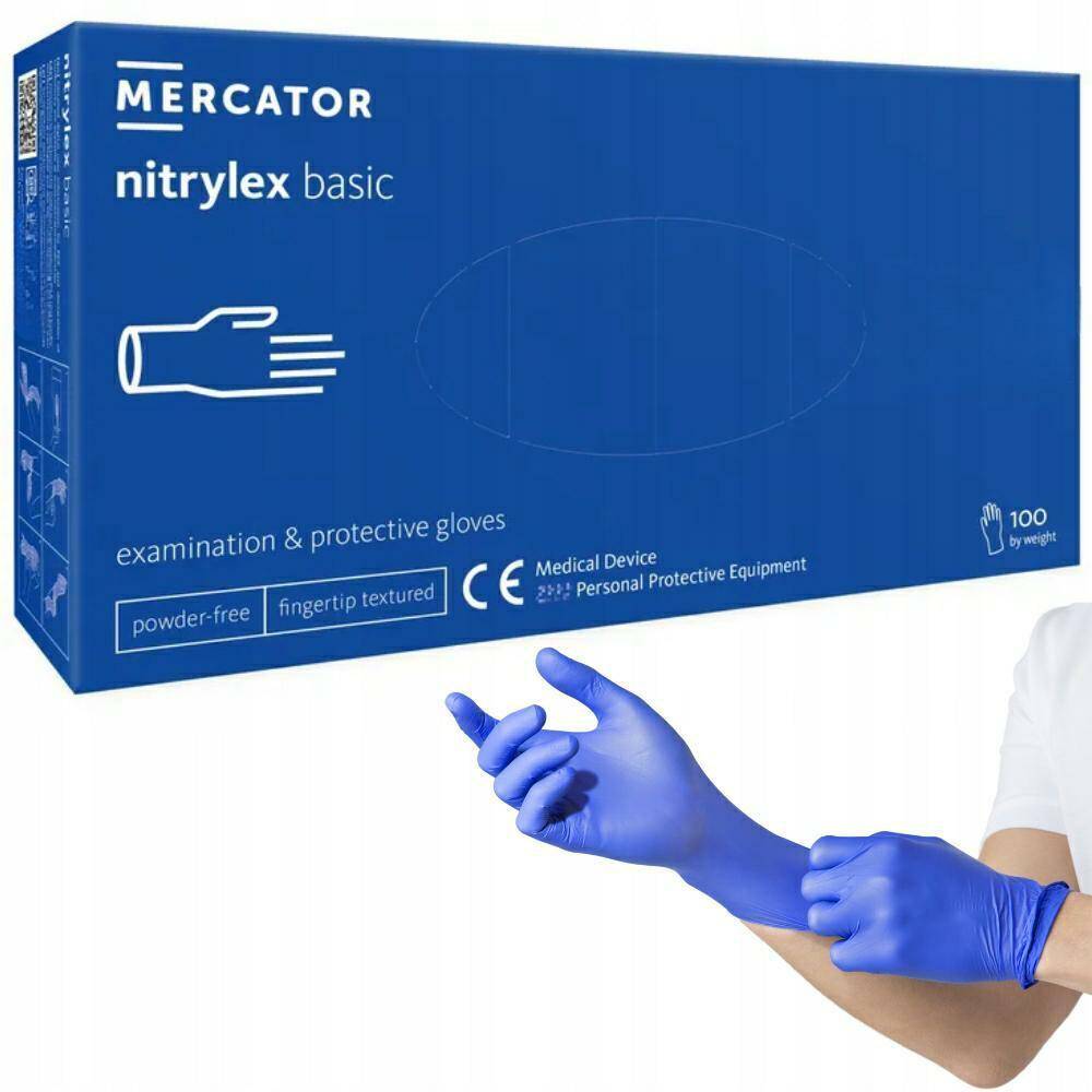 MERCATOR BASIC RĘKAWICZKI NIEBIESKIE XL