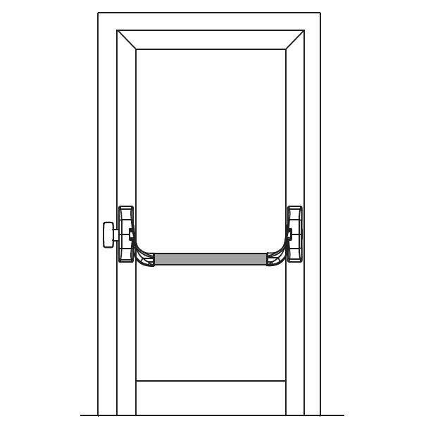 Zestaw FAPIM Oltre 1-punktowy biały, drążek L-1130mm srebrny