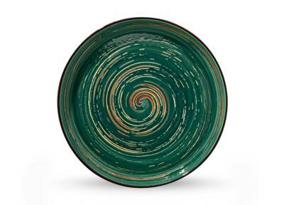 Talerz płytki 28 cm Colorboom Spiral Zielony Wilmax