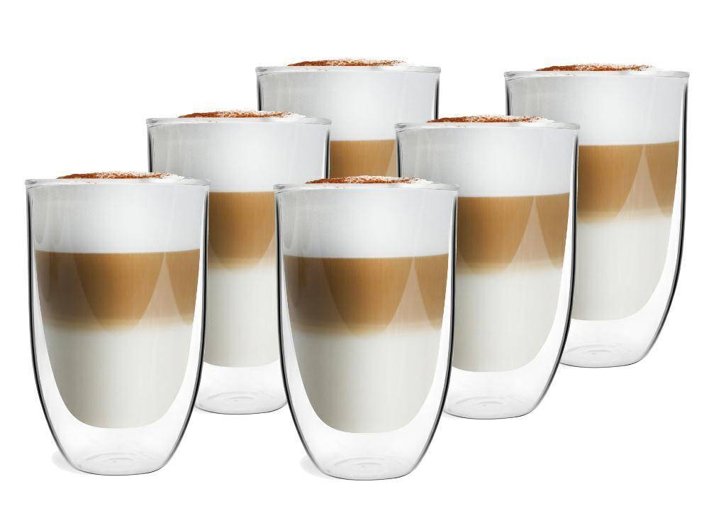 Szklanki termiczne 350 ml do latte SENSO 5455 komplet 6 sztuk Vialli Design