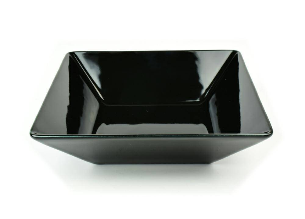 Talerz głęboki kwadratowy 18,5 cm CLASSIC K80 Czarny Lubiana