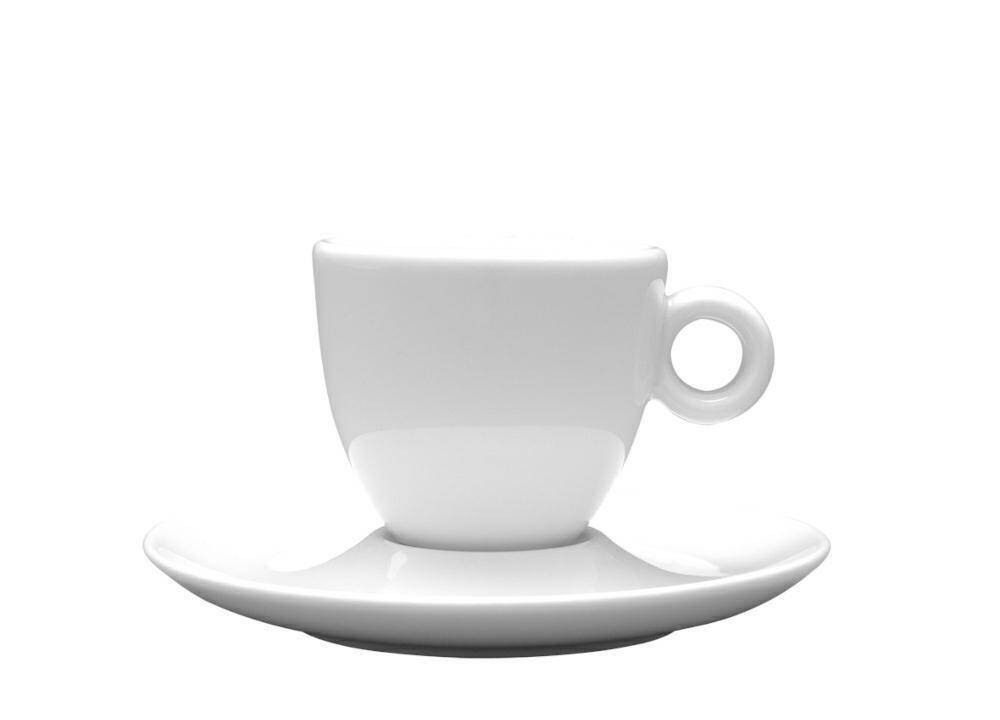 Filiżanka espresso 60 ml ze spodkiem 11 cm BOLA Biała Lubiana