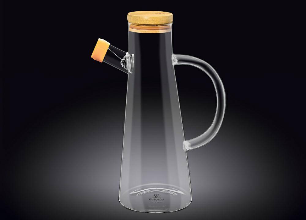 Butelka szklana 500 ml z korkiem silikon Wilmax