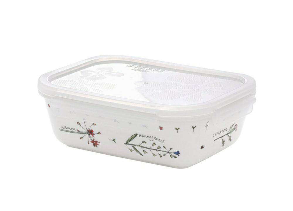 Pojemnik porcelanowy z pokrywką 920 ml 197X147X67 mm