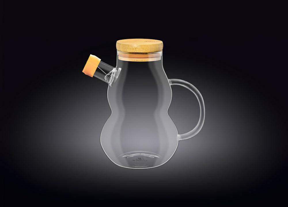 Butelka szklana 450 ml z korkiem silikon Wilmax