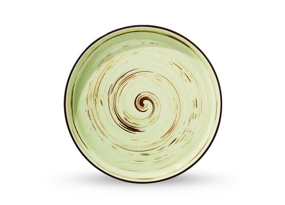Talerz deserowy 23 cm Colorboom Spiral Pistacja Wilmax