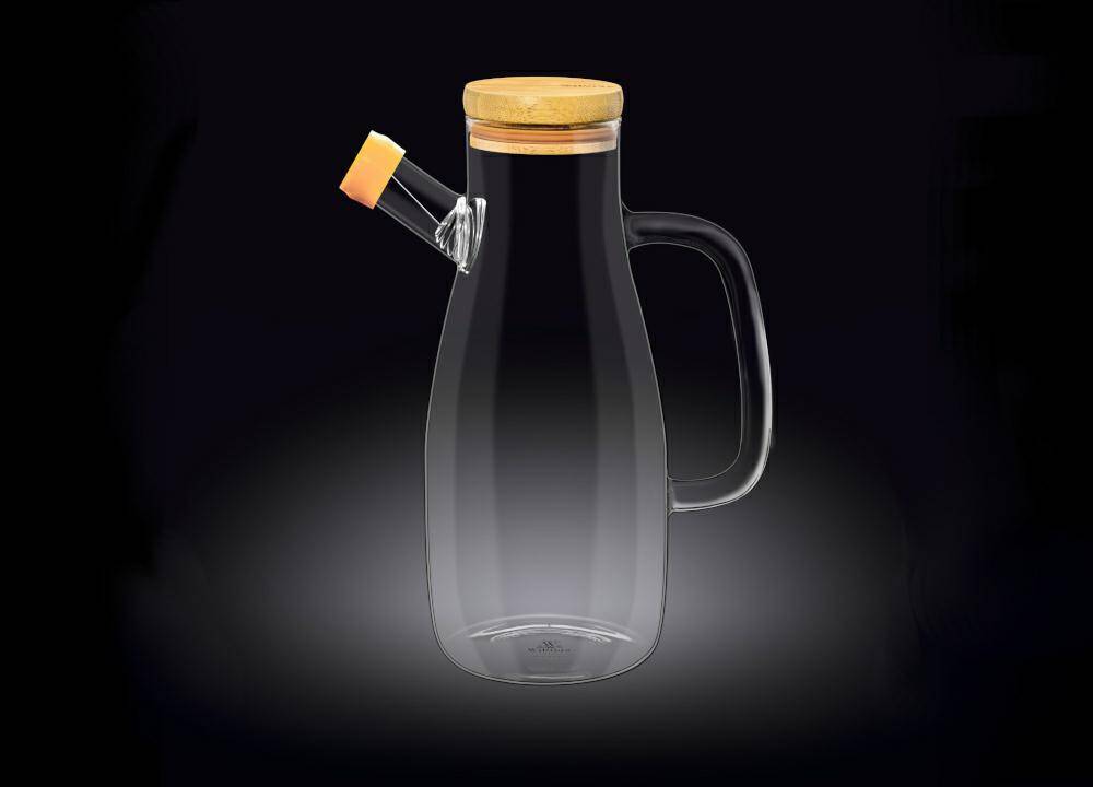 Butelka szklana 1 l. z korkiem silikon Wilmax