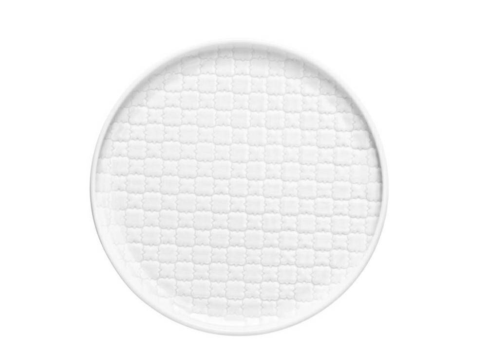 Talerz deserowy okrągły 17,5 cm MARRAKESZ Biały Lubiana