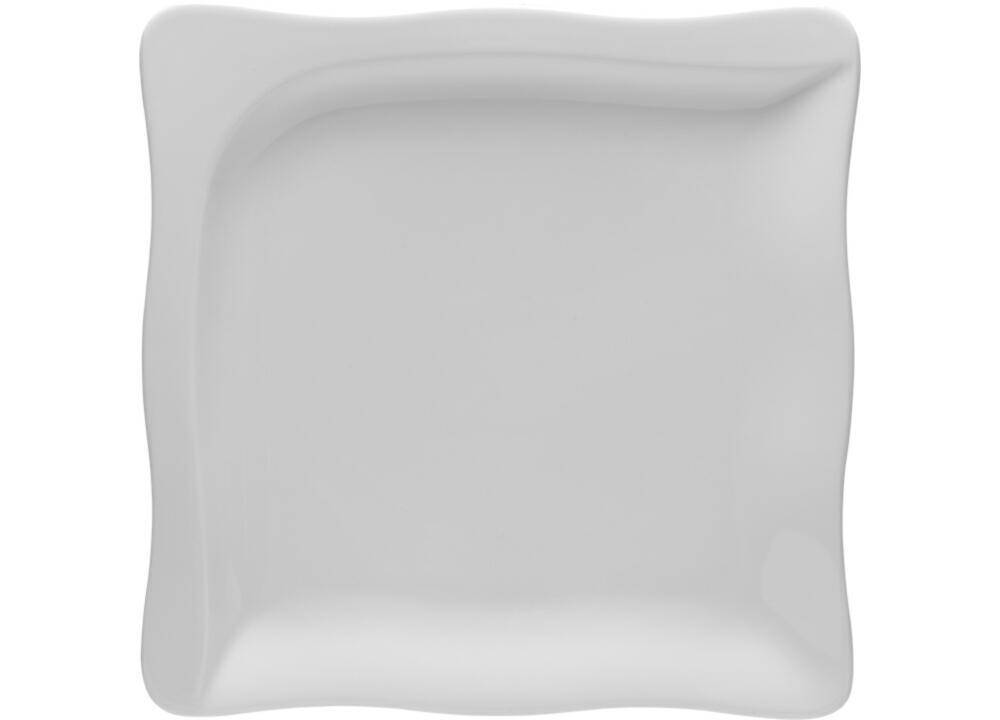 Talerz płytki kwadratowy 28,5 cm GOURMET Biały Lubiana