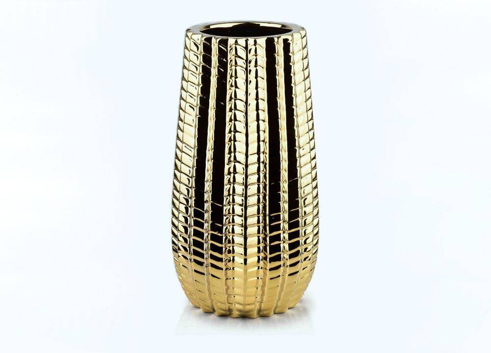 Wazon ceramiczny 28 cm Cactus Gold Mondex