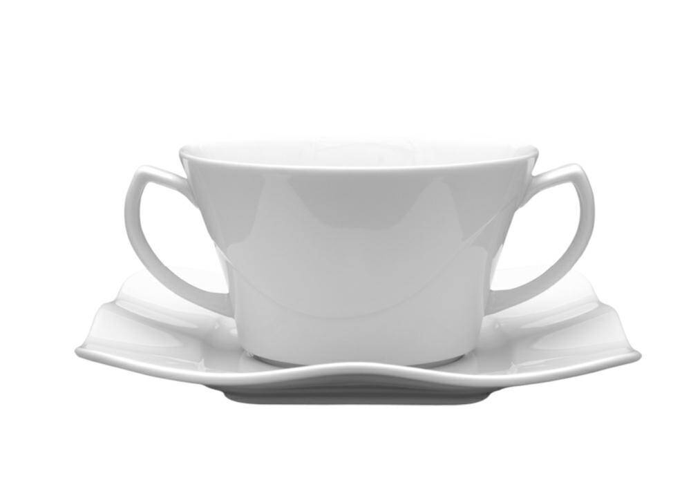 Bulionówka 350 ml ze spodkiem 17 cm MOVING BIAŁY 38502MV01
