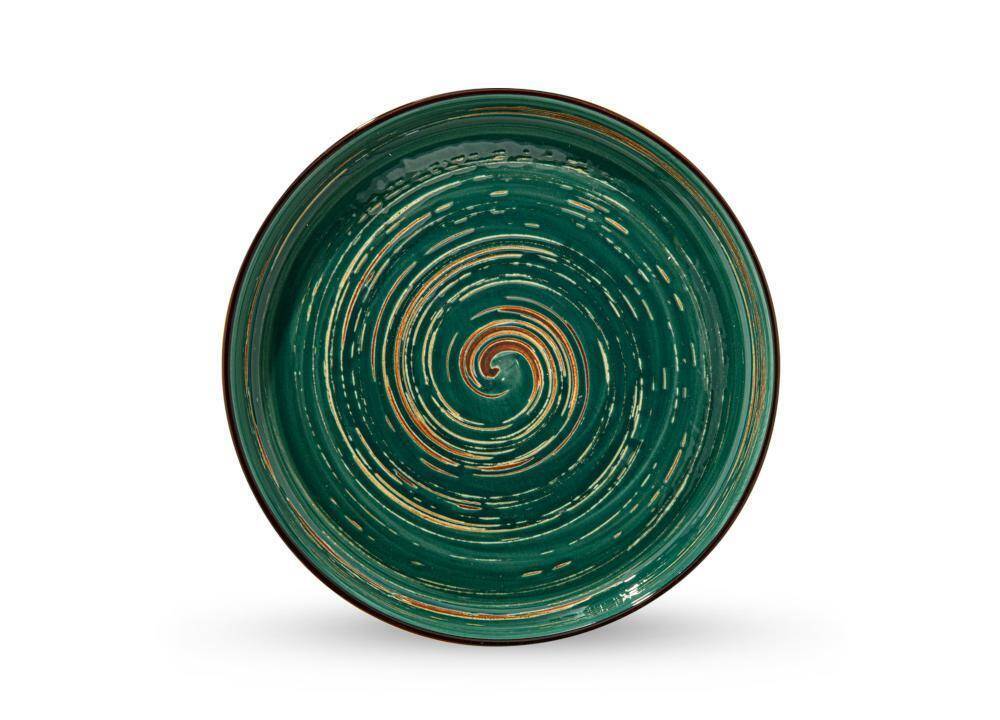 Talerz deserowy 23 cm Colorboom Spiral Zielony Wilmax (Zdjęcie 1)