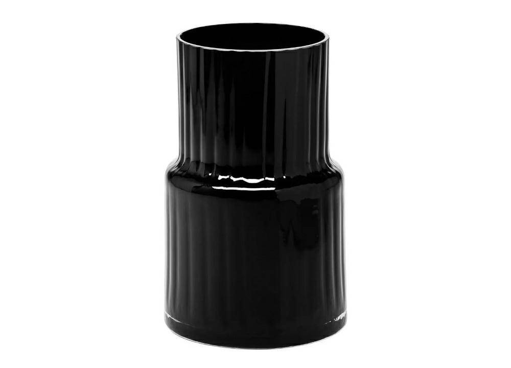 Wazon czarny 20 cm Optyk FPR1807 Synergy Krosno Glass