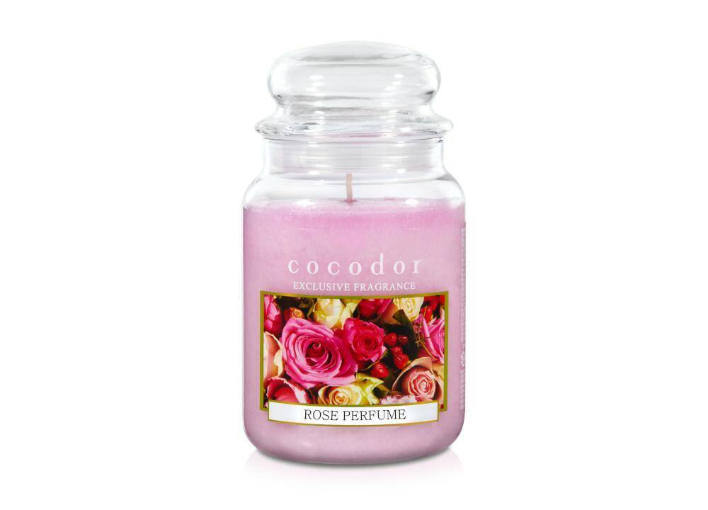 Świeca zapachowa 550g Rose Perfume PCA30432 Cocodor