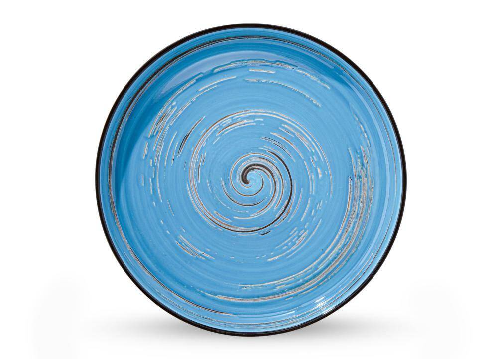 Talerz płytki 28 cm Colorboom Spiral NIEBIESKI Wilmax