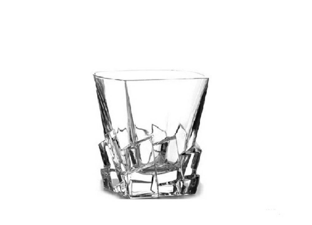 Szklanki do whisky 310 ml. CRACK 010752 komplet 6 szt. Bohemia
