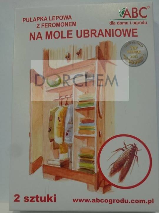 ABC PUŁAPKA LEPOWA Z FEROMONEM NA MOLE UBRANIOWE