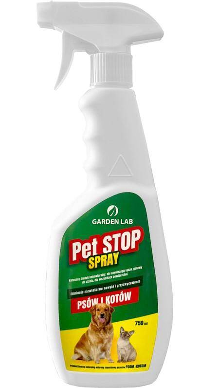 Pet Stop Spray 750 ml - spray odstraszający psy i koty