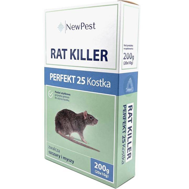 Rat Killer Perfekt 25 Kostka 200 g