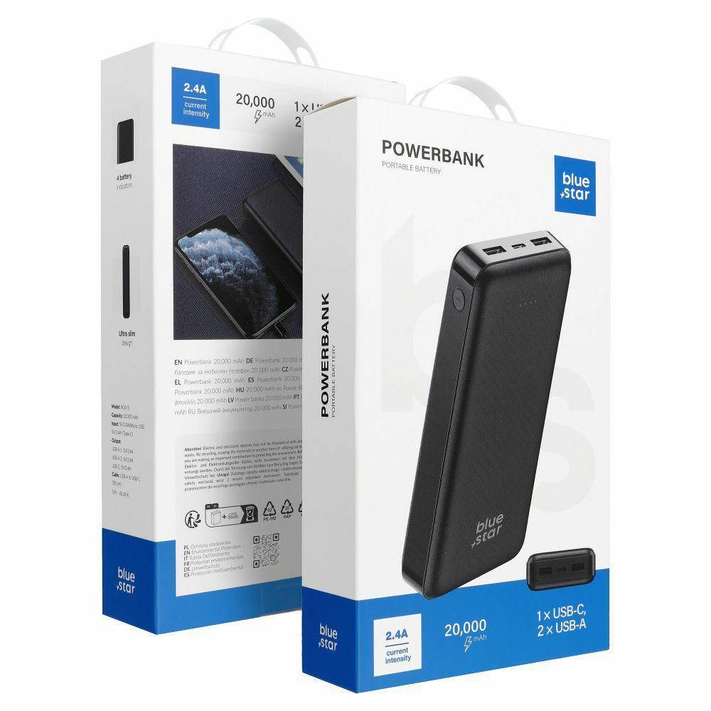 BLUE STAR POWER BANK 20000mAh 2,1A W2015
