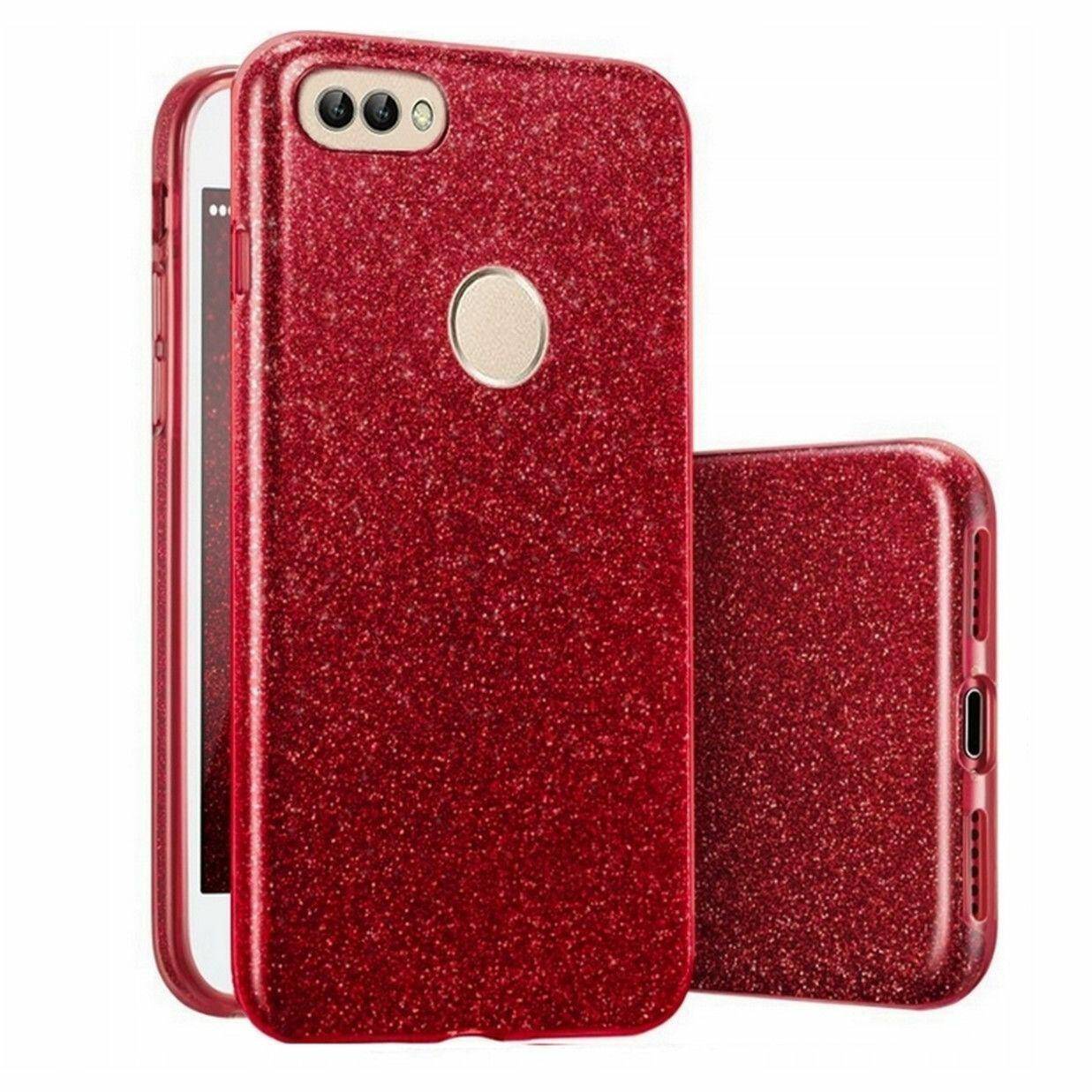 GLITTER LG K10 2017 CZERWONY