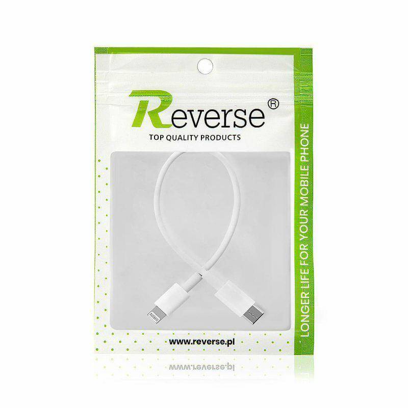 KABEL REVERSE TYP C - LIGHTNING 20 CM