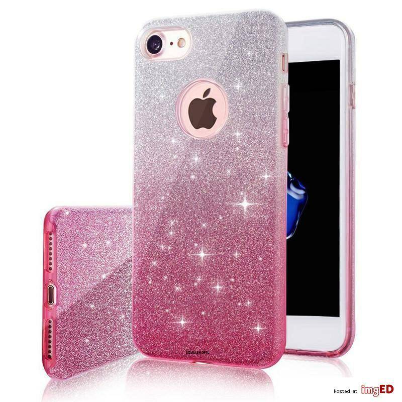 GLITTER IPHONE 6 PLUS OMBRE RÓŻOWY