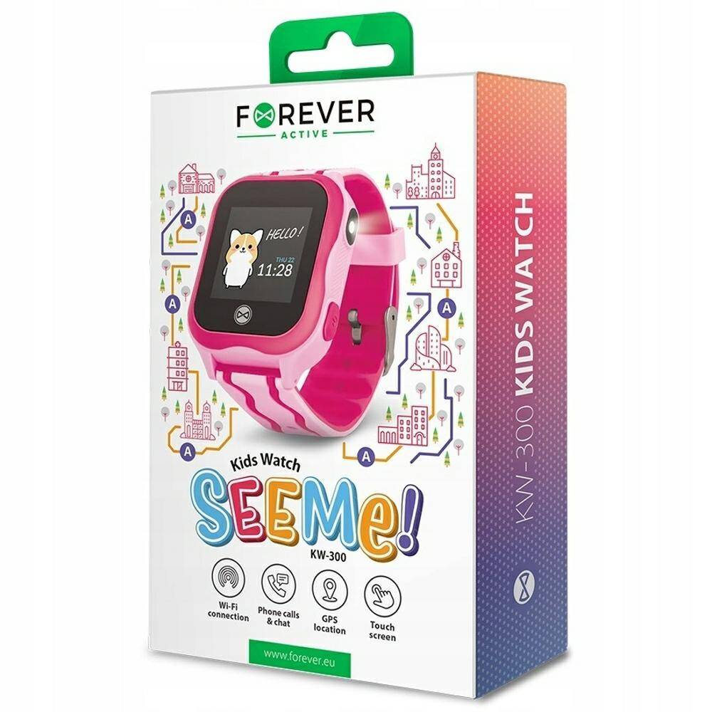 ZEGAREK GPS WIFI KIDS FOREVER KW-300 RÓŻ