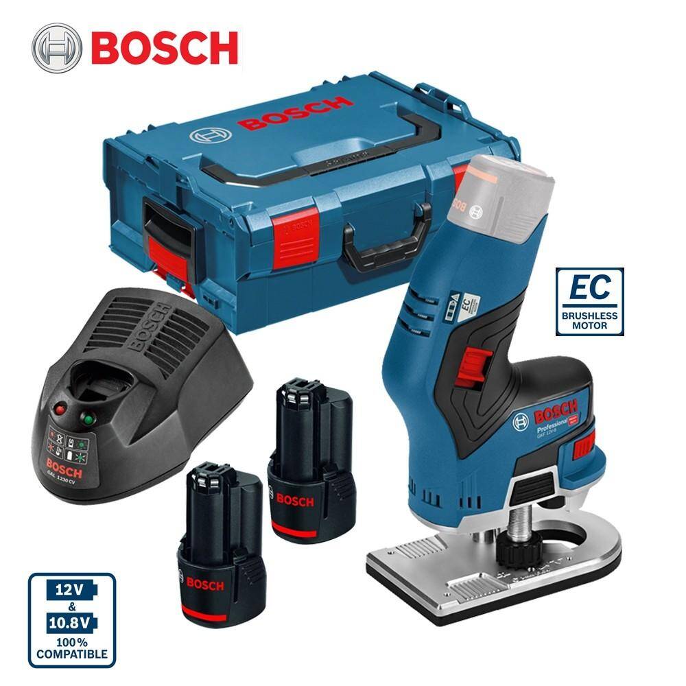 Bosch Akumulatorowa frezarka krawędziowa GKF 12V-8 2x3Ah + L-BOXX