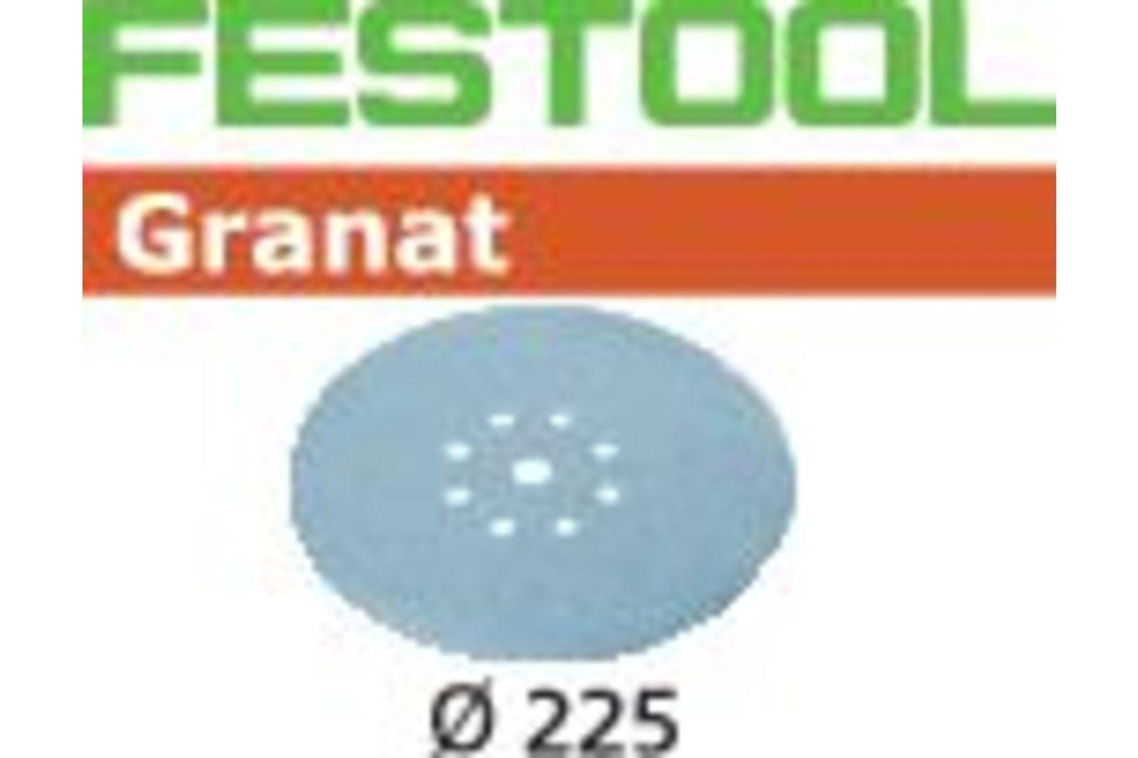 FESTOOL Krążki ścierne Granat STF D225/8 P120 GR/25