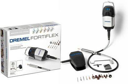 DREMEL® Fortiflex + Wałek + 21sztuk akcesorii Prostnica 30 - 9100-21