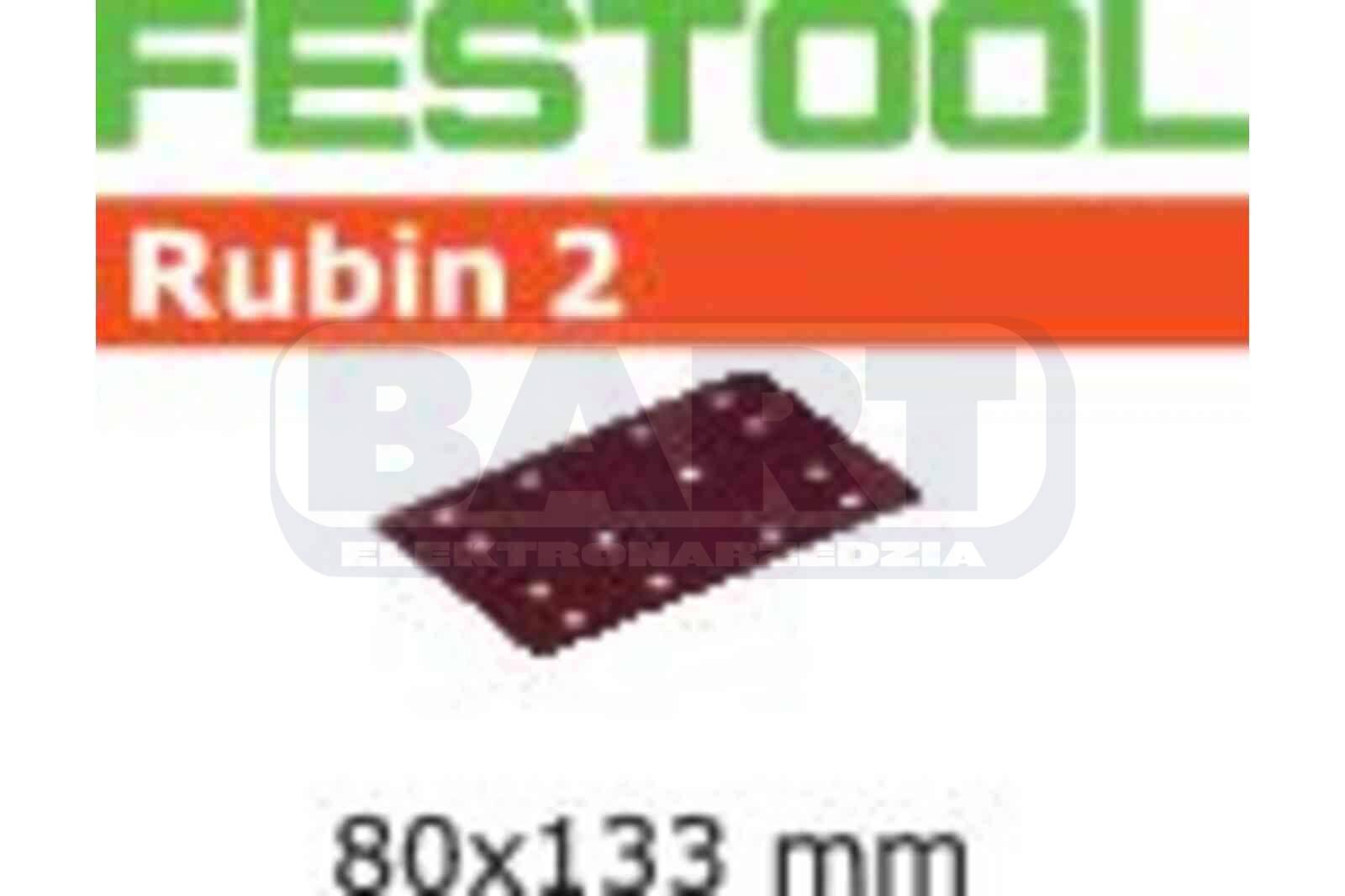 FESTOOL Arkusze ścierne Rubin 2 STF 80X133 P150 RU2/50 