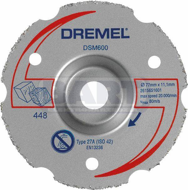 DREMEL® DSM600 uniwersalna węglikowa tarcza tnąca do DSM20