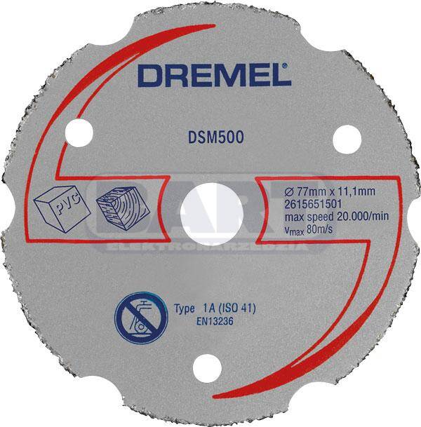 DREMEL® DSM500 uniwersalna węglikowa tarcza tnąca do DSM20