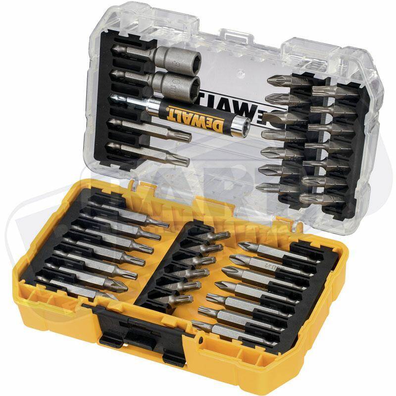 DeWALT 40-elementowy zestaw bitów Torx, Pz, Ph, nasadki