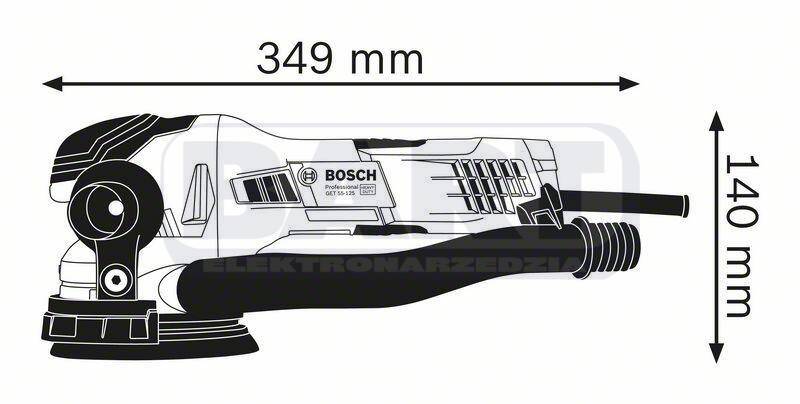 BOSCH Szlifierka mimośrodowa GET 55-125 Professional (Zdjęcie 3)
