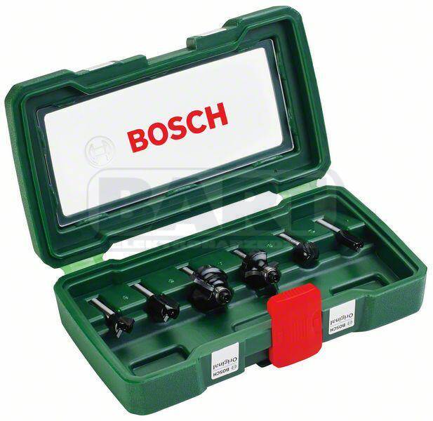 Bosch Zestaw Frezów HM chwyt:6mm 6sztuk (Zdjęcie 1)