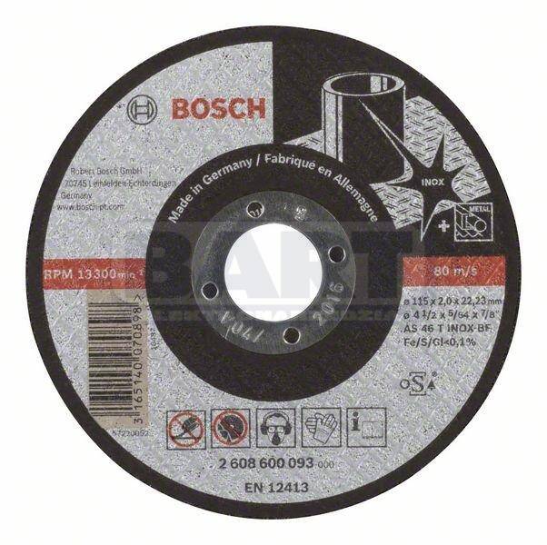 Bosch tarcza tnąca 115x22x2mm AS46T INOX BF
