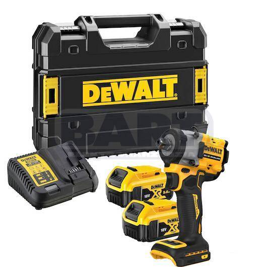 DeWALT kompaktowy klucz udarowy 1/2” 2x 18V 5Ah DCF922P2T